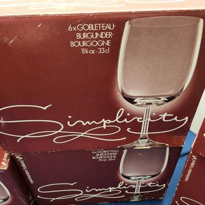 3 Sets of 12 Royal Leerdam Holland Glasses Wine Goblet Flute