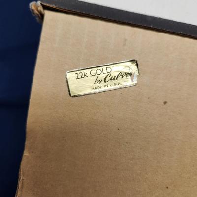 8 Vintage Culver Glasses Barware