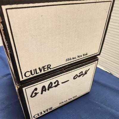 8 Vintage Culver Glasses Barware