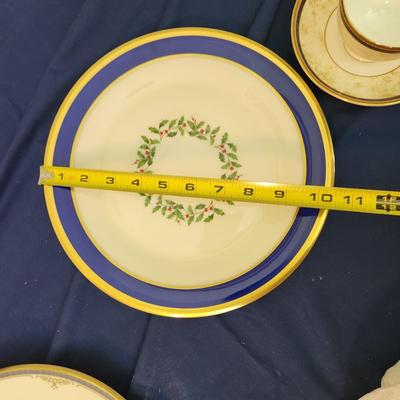 Lot of Vintage Plates Cups Saucers Minton Wedgwood American Limoges Lenox