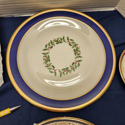 Lot of Vintage Plates Cups Saucers Minton Wedgwood American Limoges Lenox