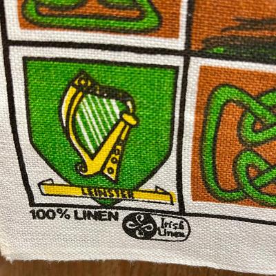 Vintage Kitchen Towel 100% Linen Irish Blessing Ireland