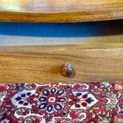 Vintage Charming Petite Fruitwood Small Kitchen Table