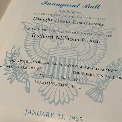 1953 & 1957 Inaugural Programs Ike Nixon