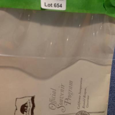 1967 California Governors Inauguration Program Reagan