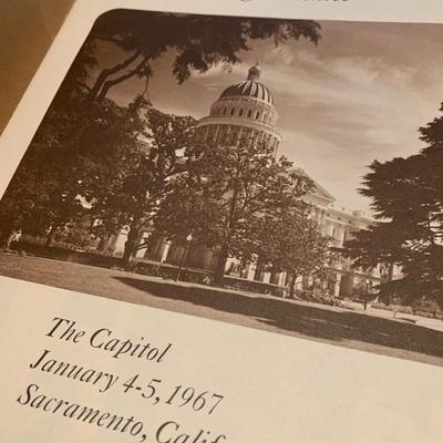 1967 California Governors Inauguration Program Reagan