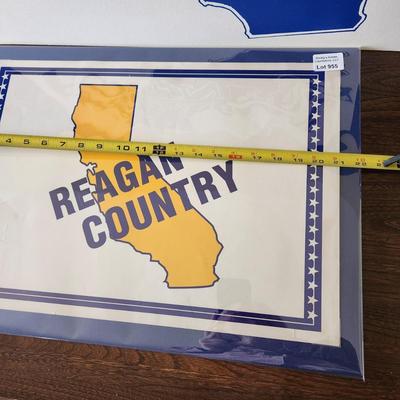 2 Vintage Reagan Country California Posters