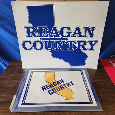 2 Vintage Reagan Country California Posters