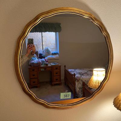 Vintage round mirror