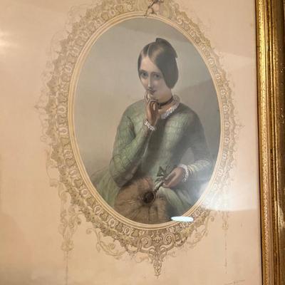 Vintage art, framed