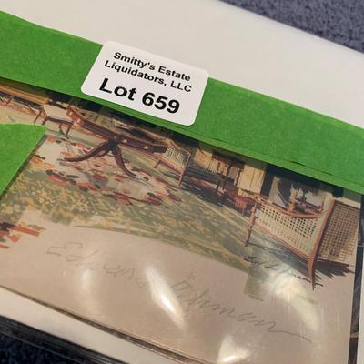 Edward Lehman SIGNED White House Rooms Christmas Cards