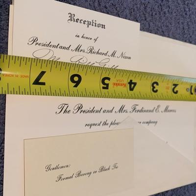 1969 Ferdinand Marcos Invite Nixon