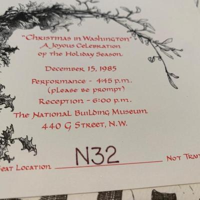 1985 National Building Museum Christmas Invite