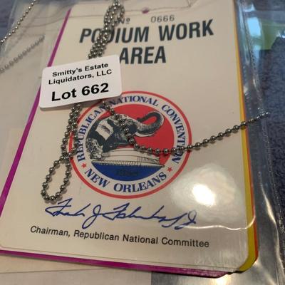 Republican National Convention VIP Badges