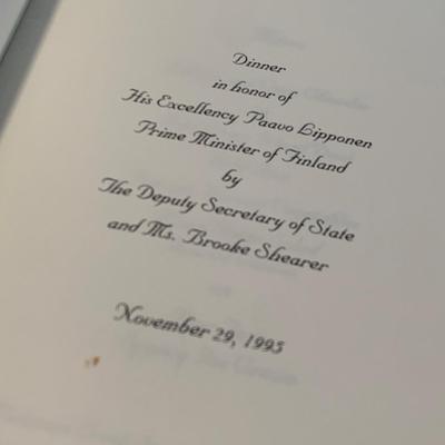 Huge Lot - State Dinner / Dignitary Dinner Invites Menus