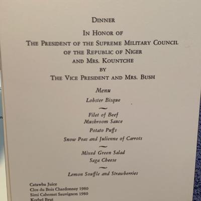 Huge Lot - State Dinner / Dignitary Dinner Invites Menus