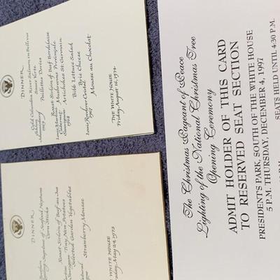 Huge Lot - State Dinner / Dignitary Dinner Invites Menus
