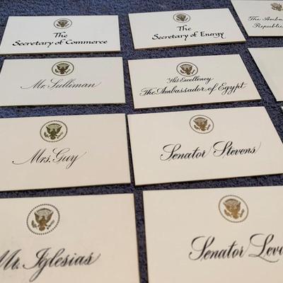 Place Setting Cards Lot - State Dinners