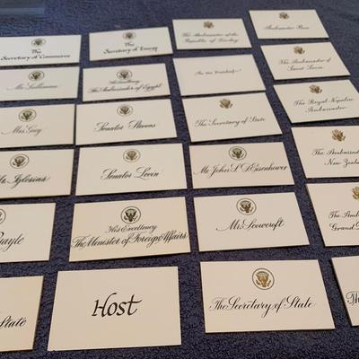 Place Setting Cards Lot - State Dinners