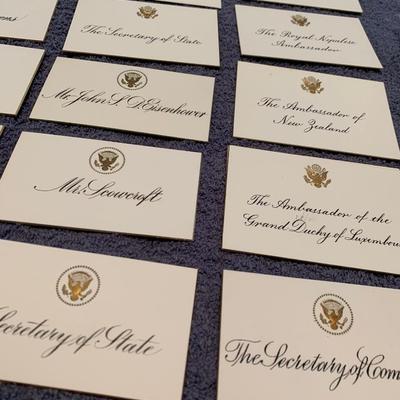 Place Setting Cards Lot - State Dinners