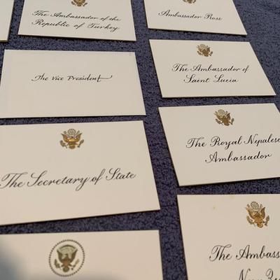 Place Setting Cards Lot - State Dinners