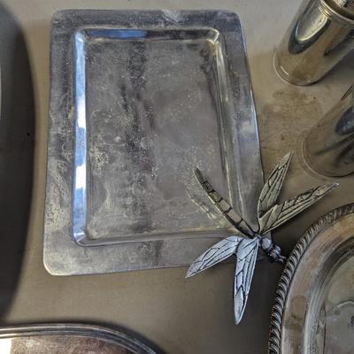 Silver Plated Serving Dishes & Pewter Dishes