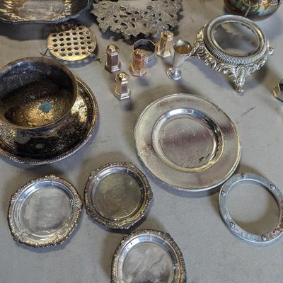 Silver Plated Serving Dishes & Pewter Dishes