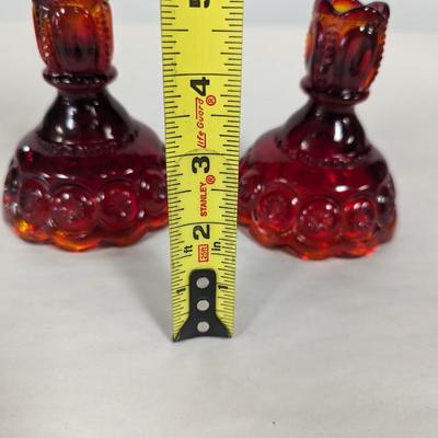 L E Smith Moon & Stars Candle Holders