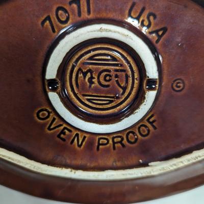 Oven Proof McCoy Cups & Dish