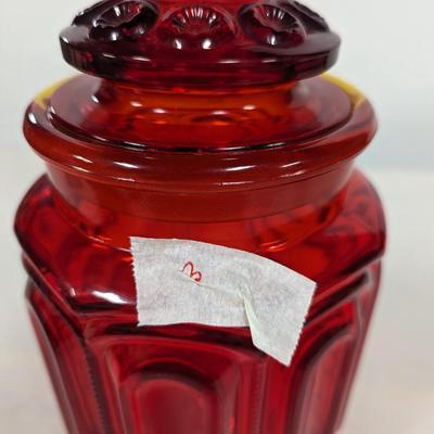 L E Smith Moon & Stars Canister Choice 3