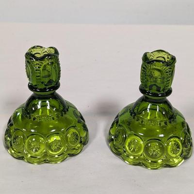 L E Smith Moon & Stars Candle Holders