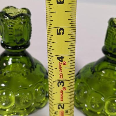 L E Smith Moon & Stars Candle Holders