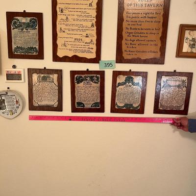 Wall full of plaques