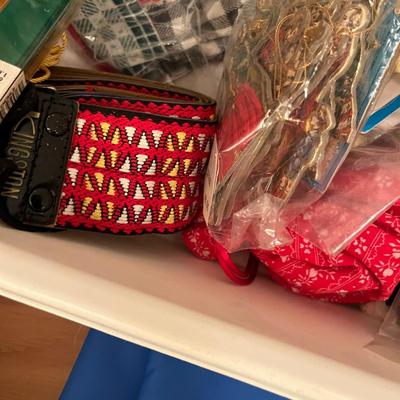 Tub of sewing items