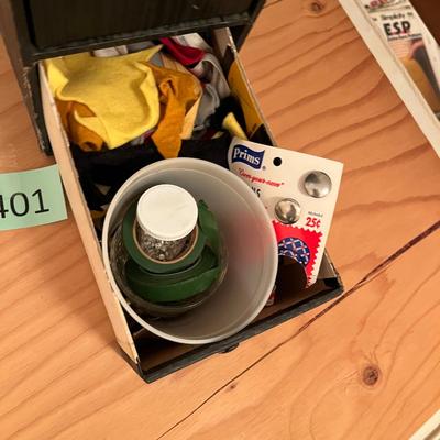 Cabinet w/ Sewing items