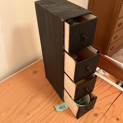Cabinet w/ Sewing items