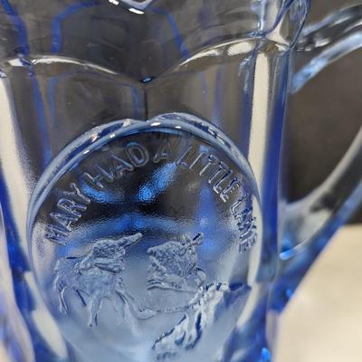 Tiara Glass Jack Jumped Over The Candlestick Had A Little Lamb Pitcher