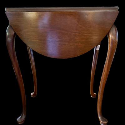 Dropleaf Accent Solid wood side table