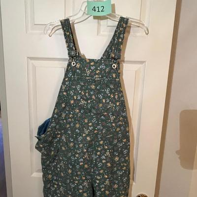 Girls Overalls vintage holly hobbie style