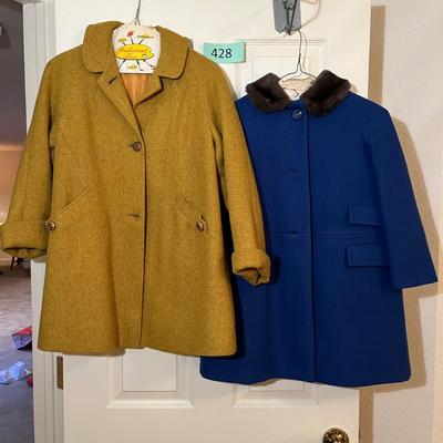 2 Vintage 60s girl's coats