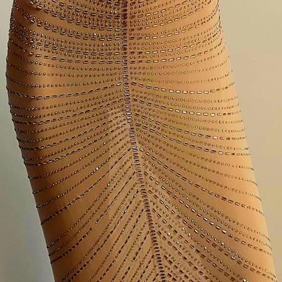 Layering fully rhinestone Maxi dress Bra Bodice