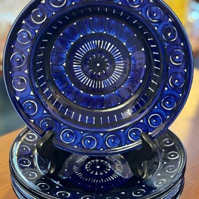 Arabia of Finland Valencia Service for 12 Cobalt Blue