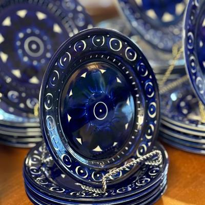 Arabia of Finland Valencia Service for 12 Cobalt Blue