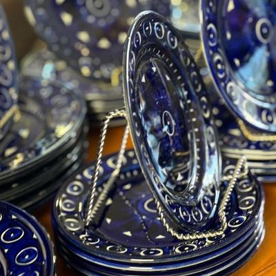 Arabia of Finland Valencia Service for 12 Cobalt Blue