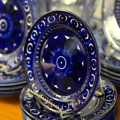 Arabia of Finland Valencia Service for 12 Cobalt Blue