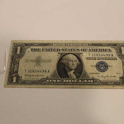 1957 B 1 Dollar Blue Seal Silver Certificate