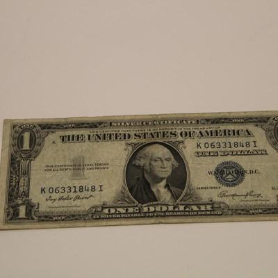 1935 E 1 Dollar Blue Seal Silver Certificate
