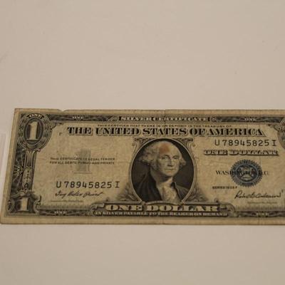 1935 F 1 Dollar Blue Seal Silver Certificate