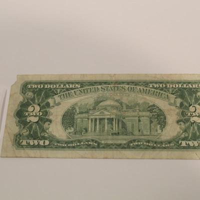 1963 2 DOLLAR RED SEAL BILL
