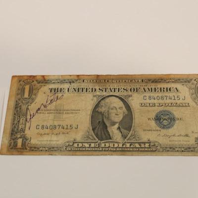 1935 G Blue Seal 1 Dollar Bill Silver Certificate